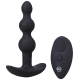 A-Play BEADED VIBE Rechargeable Silicone Anal Butt Plug w/ Remote