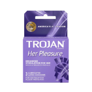 Trojan Her Pleasure Condoms (3 pack)