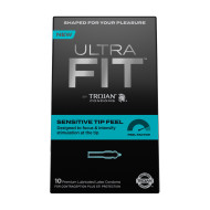 Trojan Ultrafit Sensitive Tip Feel Condoms (10 pack)
