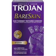 Trojan Studded Bareskin Condoms (10 pack)