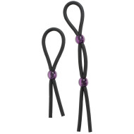 Cock Ties (Black)  Lasso/Bolo