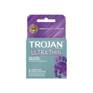 Trojan Ultra-Thin Lubricated Condoms (3 pack)