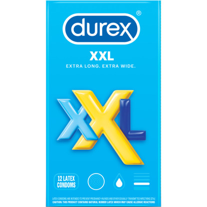 Durex XXL Lubed 12-Pack