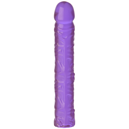 Crystal Jellies - Classic Dildo Purple 10in