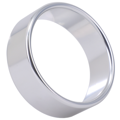 Rock Solid Brushed Alloy X-Large (2in X .75in) Cock Ring Silver