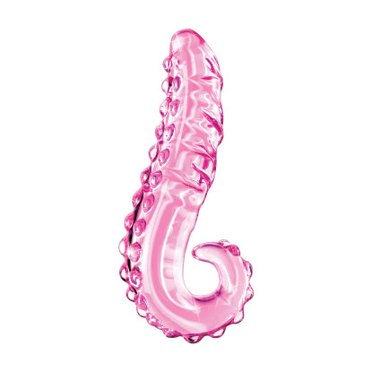 Icicles No. 24 Glass Massager with Handle Pink