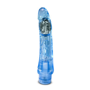 Blush Naturally Yours Mambo Vibe Realistic 9 in. Vibrating Dildo Blue
