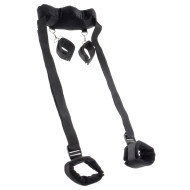 Pipedream Fetish Fantasy Series Adjustable Position Master With Cuffs Black