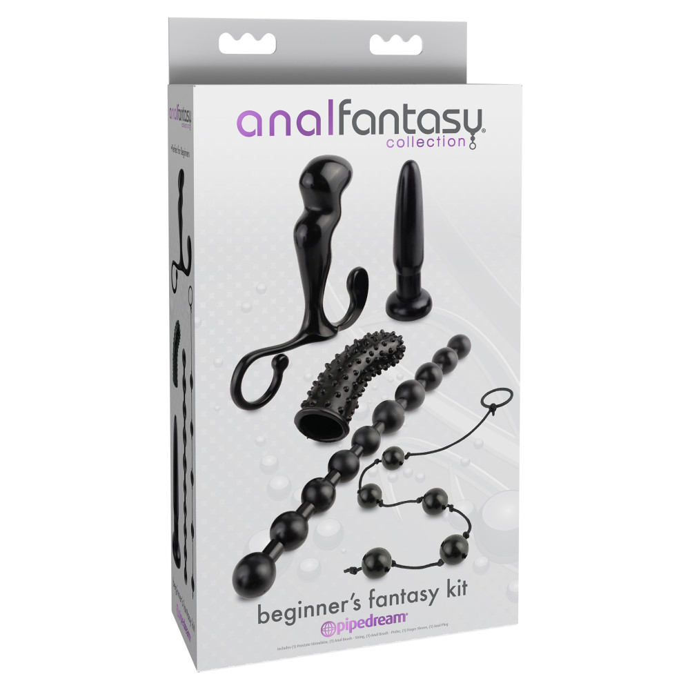 Pipedream Anal Fantasy Collection 5-Piece Beginner's Fantasy Kit Black