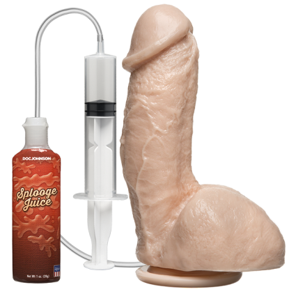 The Amazing Squirting Cock Realistic Dildo White