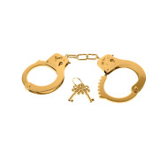 Pipedream Fetish Fantasy Gold Metal Cuffs With Quick-Release Gold