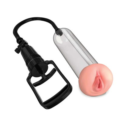 Pipedream Pump Worx Beginner's Pocket Pussy Penis Pump Beige/Clear