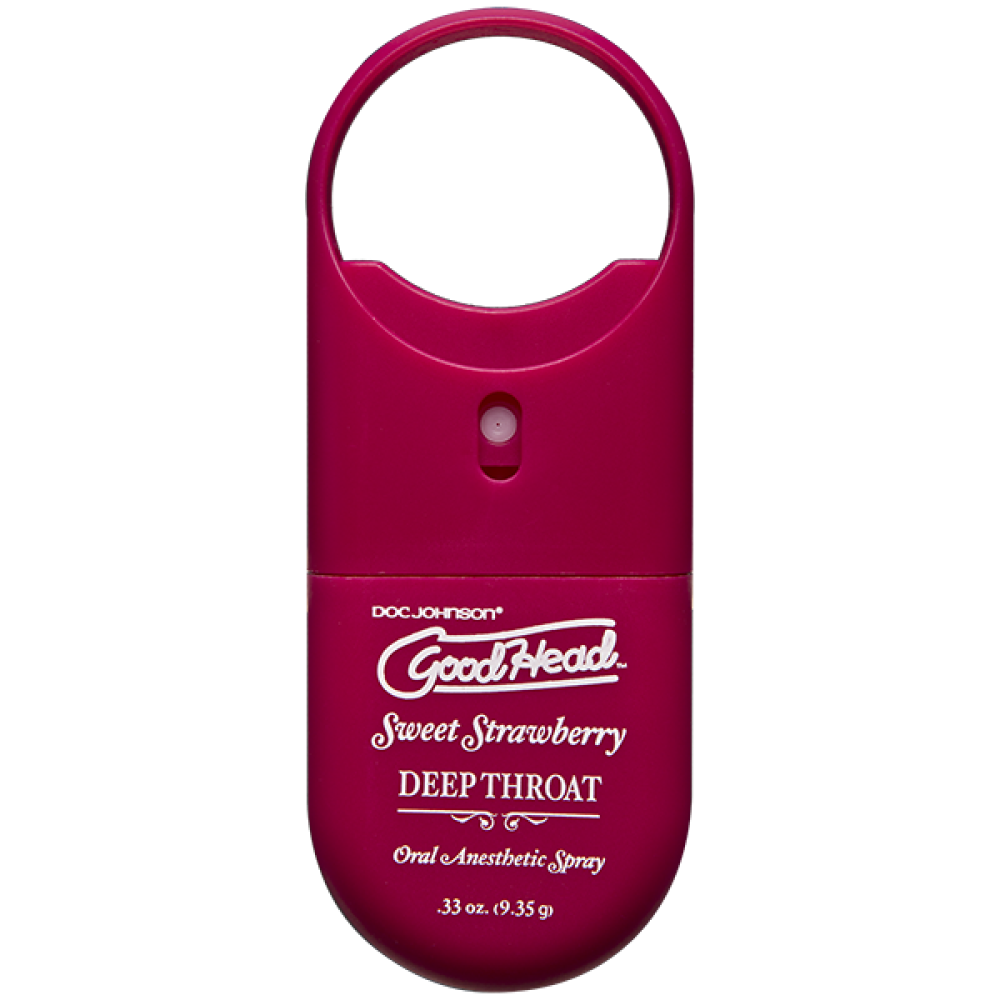 Goodhead to Go - Deep Throat Spray .33oz. Sweet Strawberry (52824) | SlipDix.com