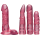 Vac-U-Lock Crystal Jellies Set PINK (59460) | SlipDix.com