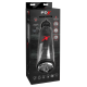 PDX Elite Deluxe Mega-Bator Rechargeable Rotating Thrusting Masturbator With Hands-Free Suction Cup Base & Interchangeable Toppers Clear/Black (61574) | SlipDix.com