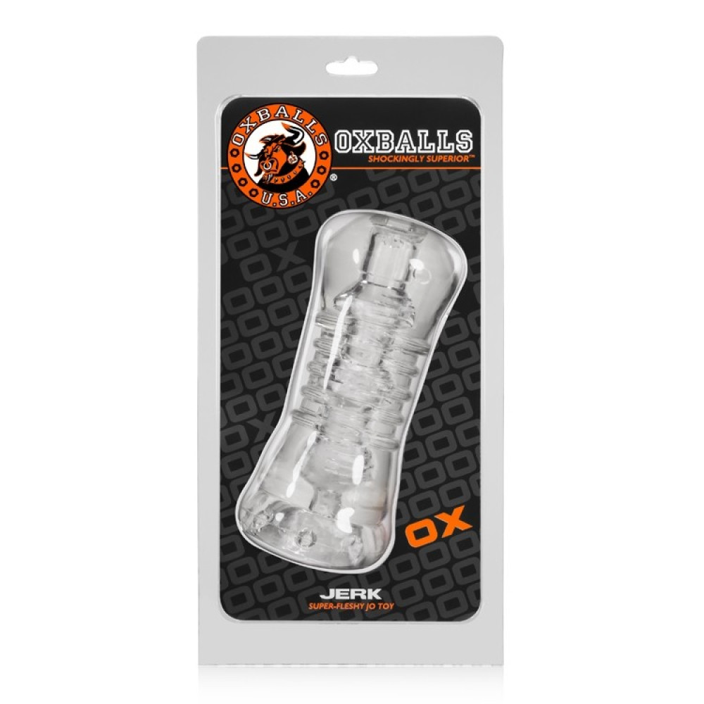 OxBalls Jerk Masturbator - Clear (63088) | SlipDix.com