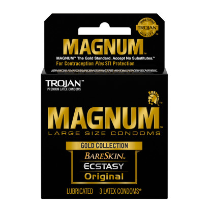 Trojan Magnum Gold Condoms Collection 3pk