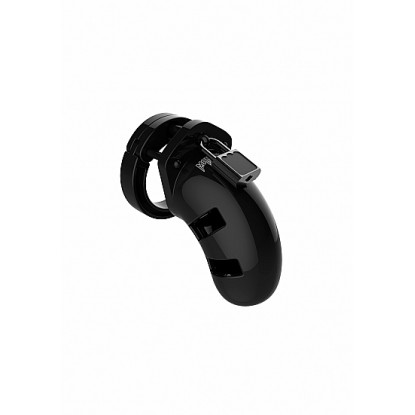 Shots ManCage Model 01 Adjustable 3.5 in. Chastity Cock Cage Black