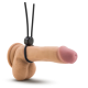 Blush Stay Hard Silicone Loop Lasso/Bolo Cockring Black (65186) | SlipDix.com