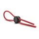 Blush Stay Hard Silicone Loop Lasso/Bolo Cockring Red (65188) | SlipDix.com