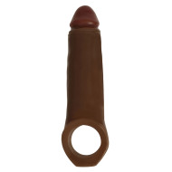 Curve Toys Jock 2 in. Enhancer with Ball Strap Extension Sheath Brown
