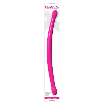 Pipedream Classix Double Whammy 17.25 in. Flexible Dual-Ended Dildo Pink