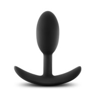 Blush Luxe Wearable Vibrating Slim Anal Butt Plug Small Black