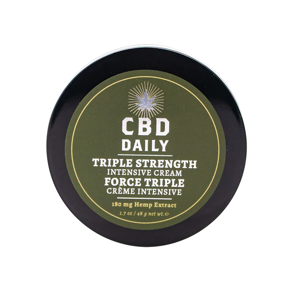 Earthly Body CBD Daily Intensive Cream Triple Strength (Mint Scent) 1.7oz