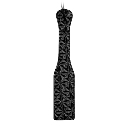 Ouch! Luxury Diamond-Patterned Paddle Black
