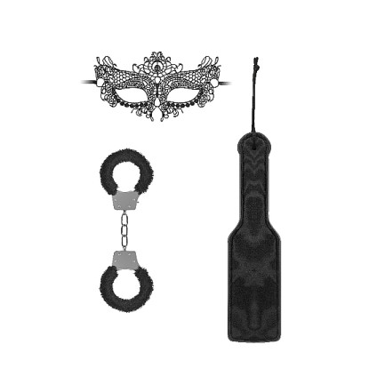 Ouch! 3-Piece Introductory Bondage Kit #3 Black