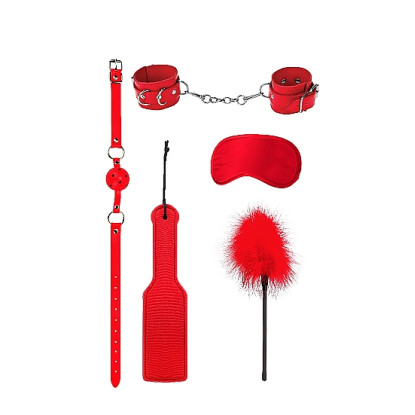Ouch! 5-Piece Introductory Bondage Kit #4 Red