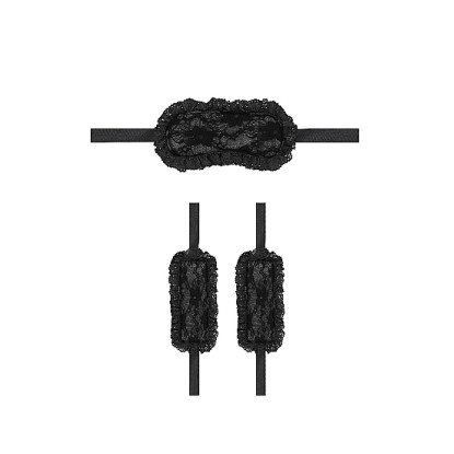 Ouch! 2-Piece Introductory Bondage Kit #7 Black