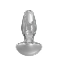 Pipedream Anal Fantasy Elite Collection Beginner's Anal Gaper Glass Tunnel Butt Plug Clear