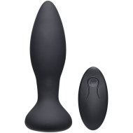 A-Play Vibe Adventurous Rechargeable Silicone Anal Butt Plug w/ Remote Black