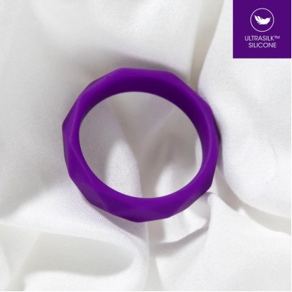 Blush Wellness Geo Silicone Cockring Purple