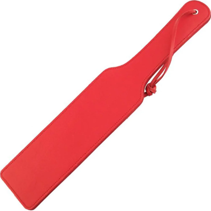 Long Leather Paddle - Red