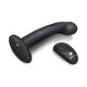 Pegasus 6 in. Curved Realistic Peg Rechargeable Remote-Controlled Silicone Dildo & Adjustable Harness Set Black (75938) | SlipDix.com