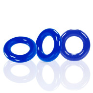 Oxballs Willy Rings 3-Pack Cockrings O/S Police Blue