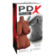 PDX Plus Perfect 10 Torso Dual Entry Masturbator Brown (76312) | SlipDix.com
