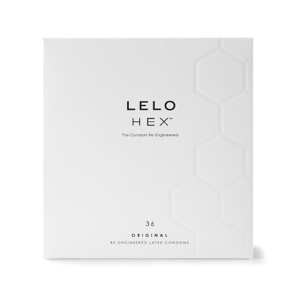 LELO HEX Original Lubricated Latex Condoms 36-Pack