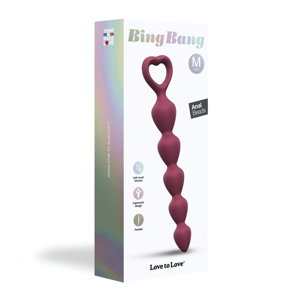 Love to Love Bing Bang Silicone Anal Beads Prune M