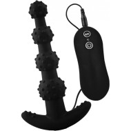 Decadence Anchors Away Anal Beads With Wire Controller Black