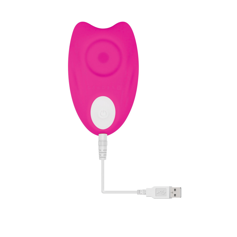 Gender X Under The Radar Remote-Controlled Magnetic Silicone Underwear Vibrator Pink