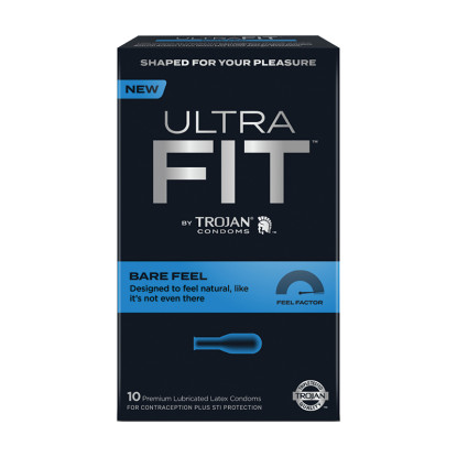Trojan Ultrafit Bare Feel Condoms (10 pack)