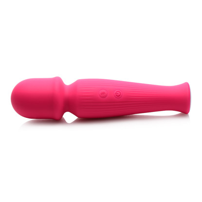 Curve Toys Gossip Rechargeable Silicone Wand Vibrator Magenta