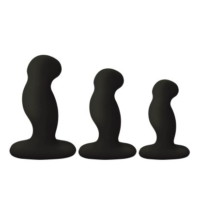 Nexus G-Play Trio+ Unisex Anal Vibrator Pack S/M/L Sizes Black
