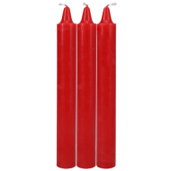 Japanese Drip Candles 3-Pack Red