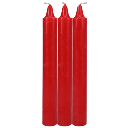 Japanese Drip Candles 3-Pack Red