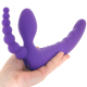 Pegasus 7 in. DP Strapless Strap-On Rechargeable Remote-Controlled Silicone Dual Entry Dildo Purple (80921) | SlipDix.com