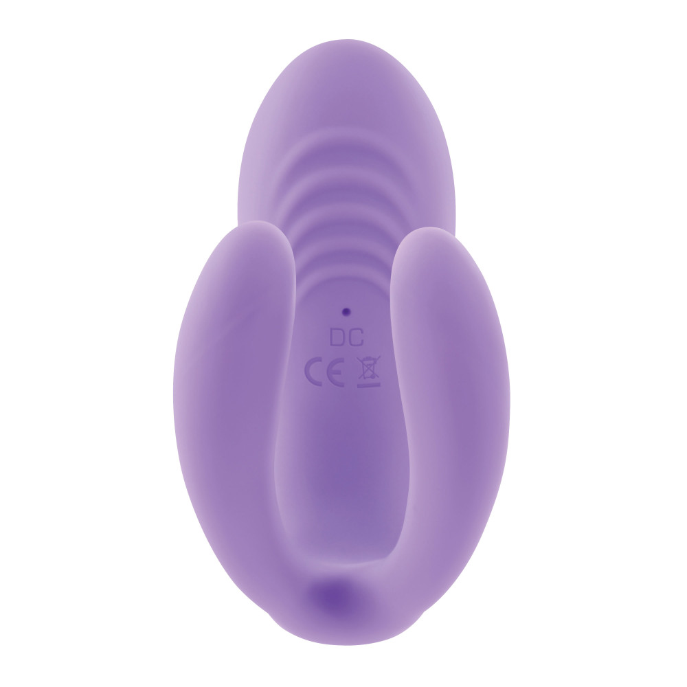 Evolved Petite Tickler Rechargeable Remote-Controlled Silicone Dual Stimulator Purple (81797) | SlipDix.com